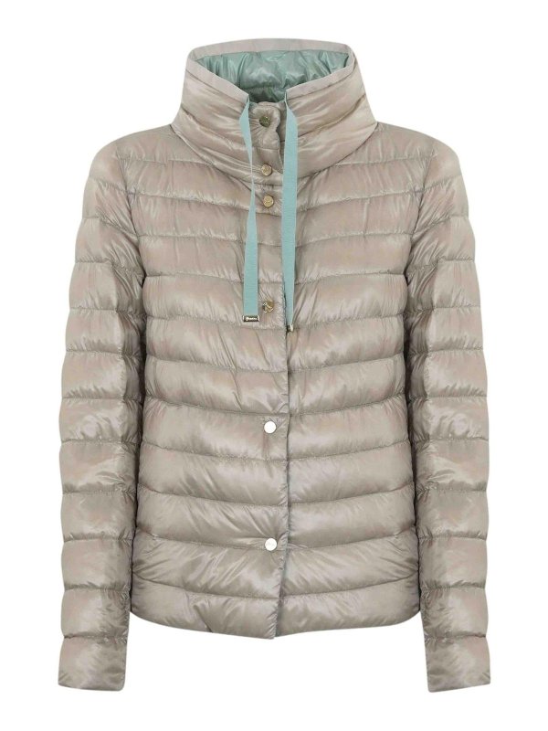HERNO: padded jackets online - Reversible Quilted Down Jacket