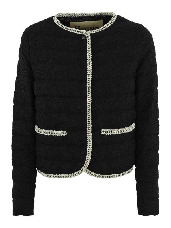 HERNO: padded jackets - Lurex Down Jacket