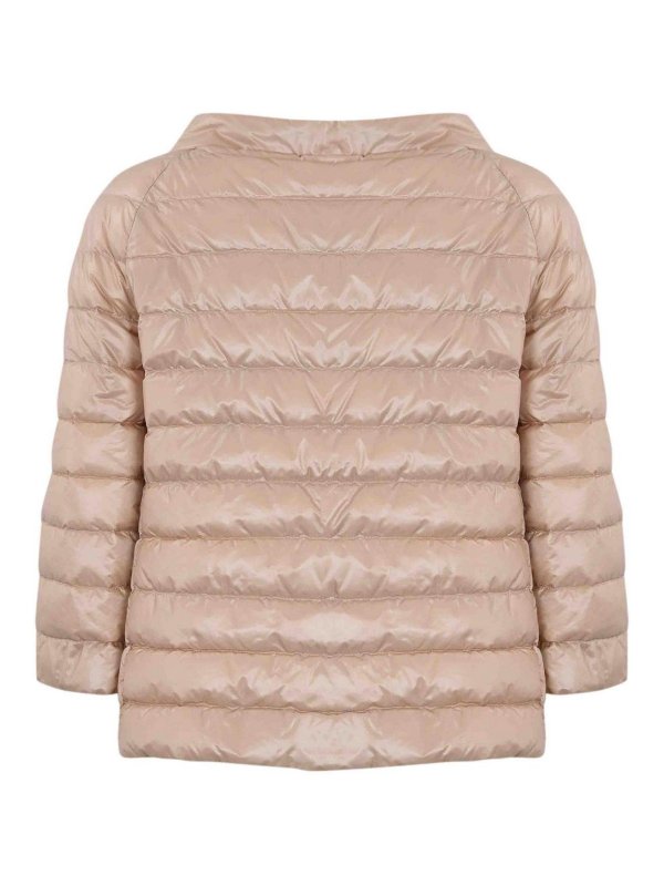 The Best Shops HERNO: padded jackets - Reversible Down Jacket With 3/4 Sleeves