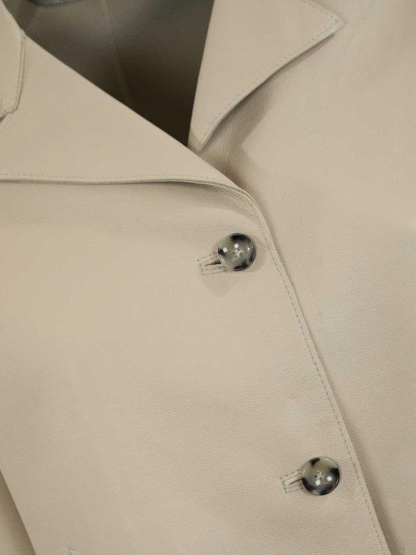 The Best Shops LEATHER AUTHORITY: Vestes en cuir - Blouson En Cuir - Blanc