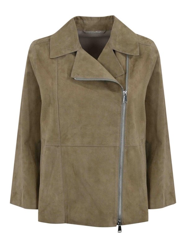 LEATHER AUTHORITY: leather jacket - Gaia Jacket In Suede