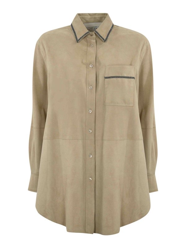 LEATHER AUTHORITY: Hemden - Hemd - Weiß