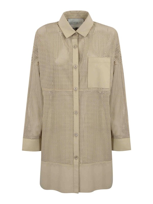 LEATHER AUTHORITY: Chemises - Chemise - Blanc