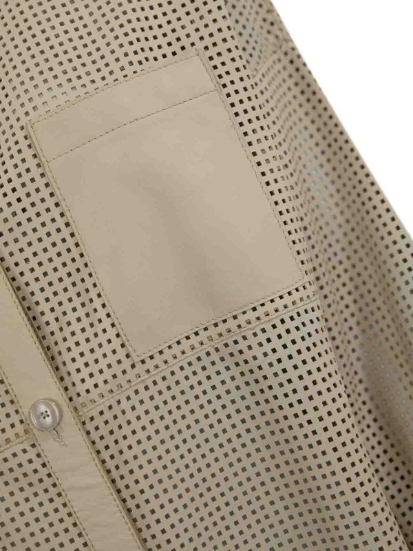 The Best Shops LEATHER AUTHORITY: Chemises - Chemise - Blanc