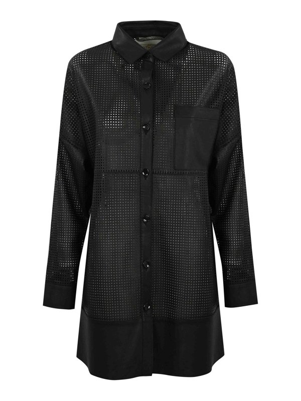 LEATHER AUTHORITY: Hemden - Hemd - Schwarz