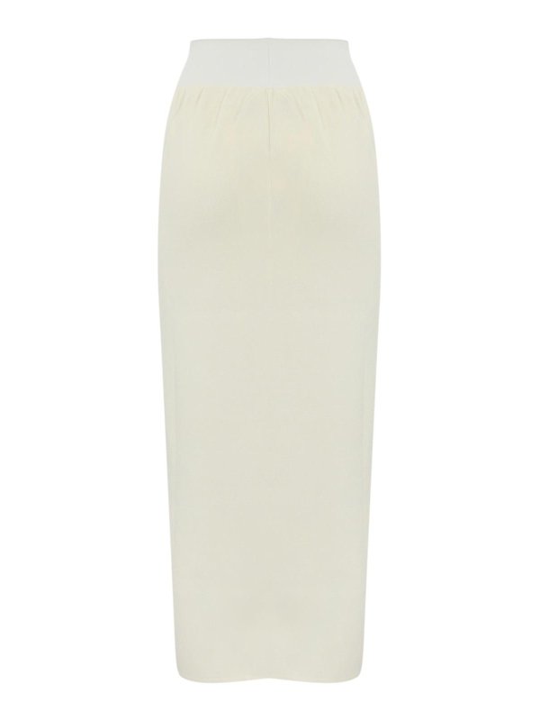 LIVIANA CONTI: gonne al ginocchio  e longuette online - Gonna midi perforata in viscosa