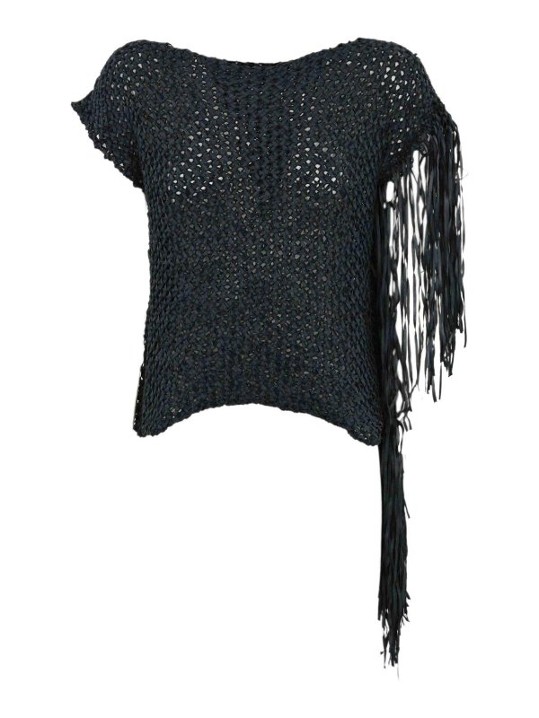 LIVIANA CONTI: Tops y camisetas sin mangas - Top - Negro