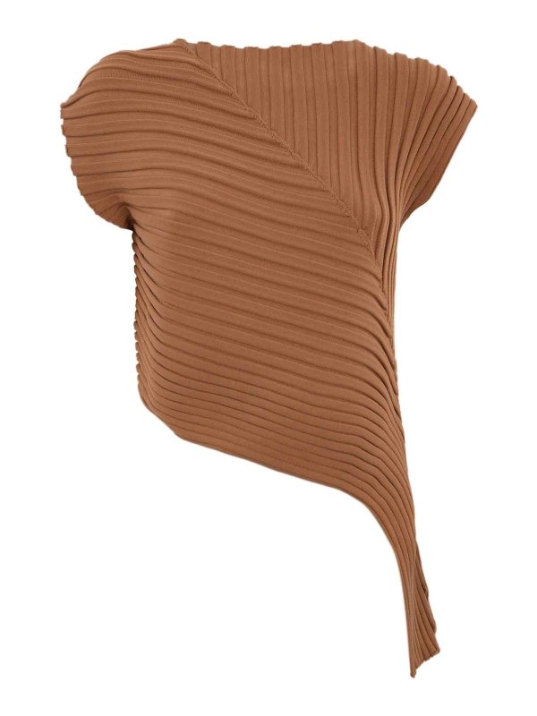 LIVIANA CONTI: Sweatshirts & Sweaters - Asymmetric Sweater In Technical Nylon