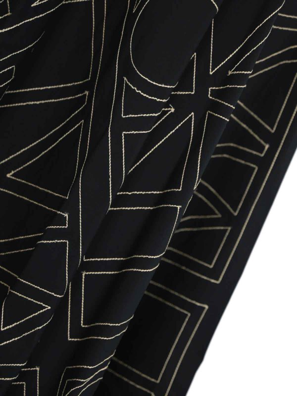 The Best Shops LIVIANA CONTI: Knee length skirts & Midi - Cotton Skirt With Logo Embroidery