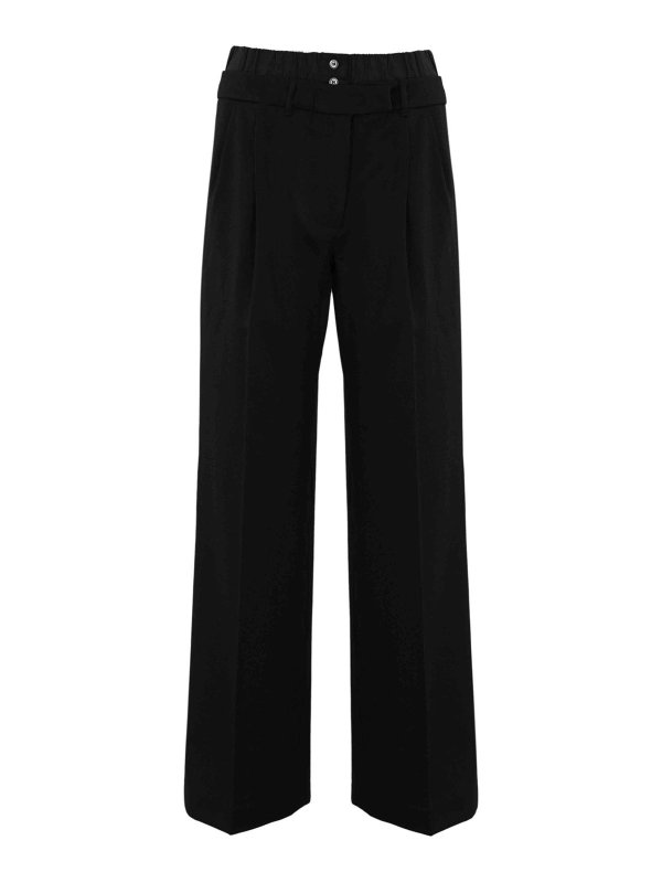 LIVIANA CONTI: カジュアルトラウザー - カジュアルパンツ - 黒