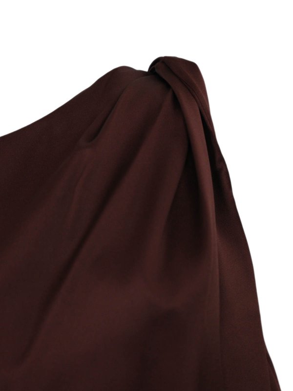 The Best Shops LIVIANA CONTI: blouses - Knot Shoulder Blouse In Viscose