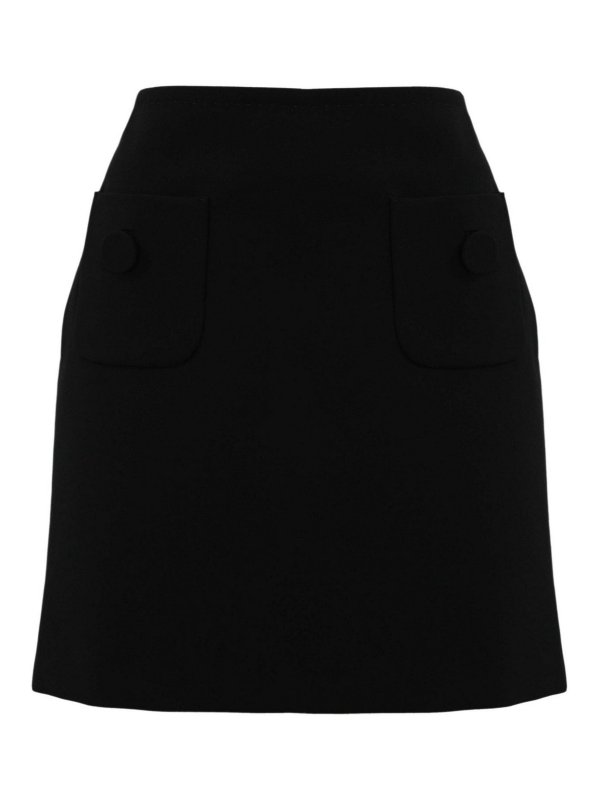 MAX MARA STUDIO: Faldas media pierna y semilargas - Falda Semilarga - Negro