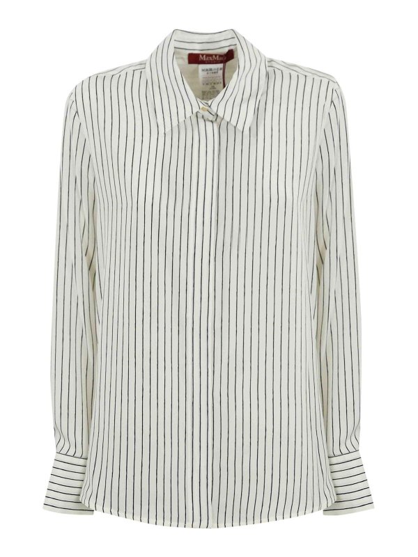 MAX MARA STUDIO: shirts - Lama Shirt In Crepe De Chine