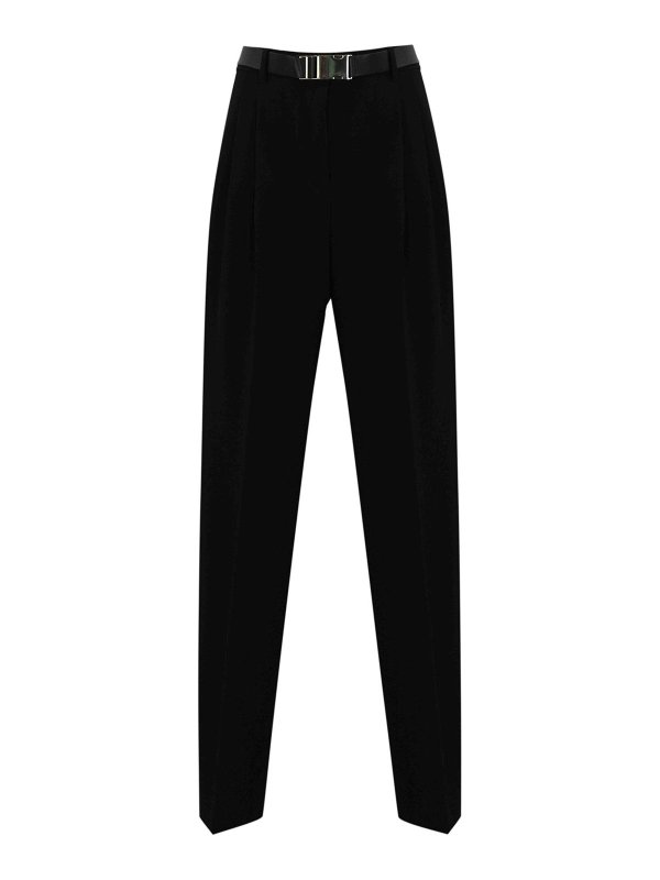 MAX MARA STUDIO: casual trousers - Neottia Cady Belted Trousers