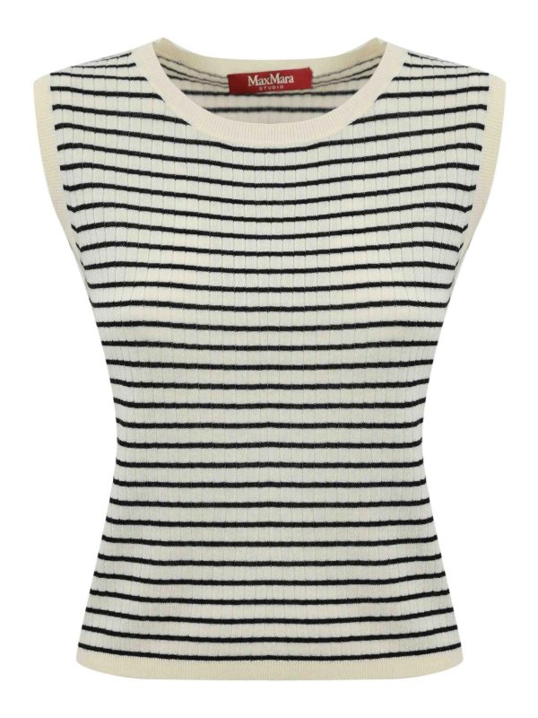 MAX MARA STUDIO: トップス＆タンクトップ - トップ/タンクトップ - 白