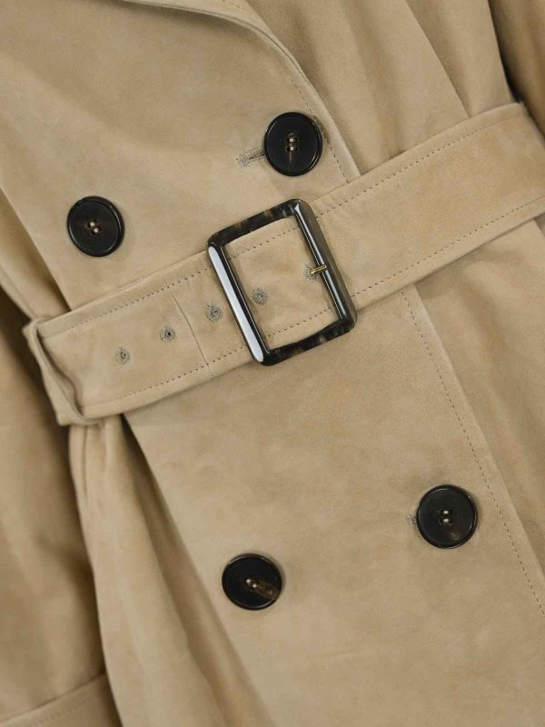 The Best Shops MAX MARA STUDIO: Trenchcoats - Trenchcoat - Beige