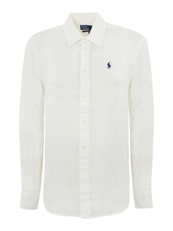 POLO RALPH LAUREN: shirts - Polo Pony Shirt In Linen