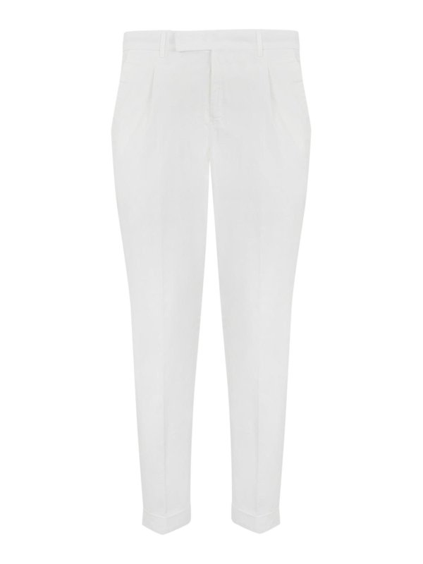 PT TORINO: Casual Hosen - Casual Hose - Weiß