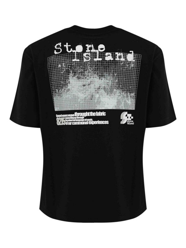 STONE ISLAND: T-shirts online - T-Shirt - Schwarz