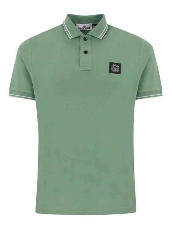 STONE ISLAND: Polos - Polo - Verde