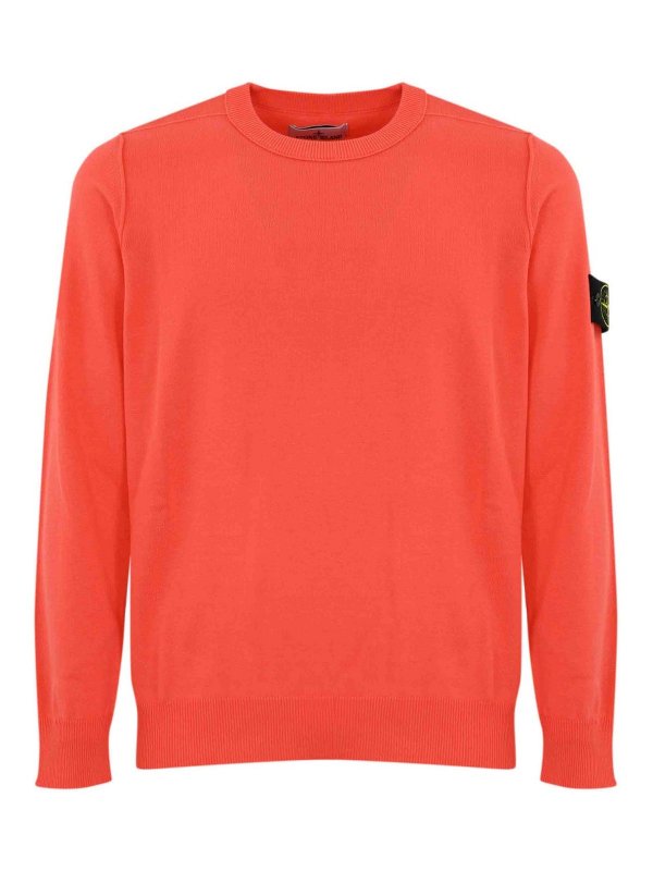 STONE ISLAND: クルーネック - クルーネック - 赤