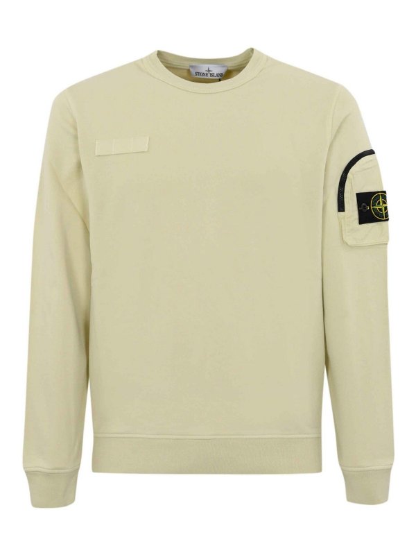 STONE ISLAND: スウェット＆セーター - スウェットシャツ/セーター - ベージュ