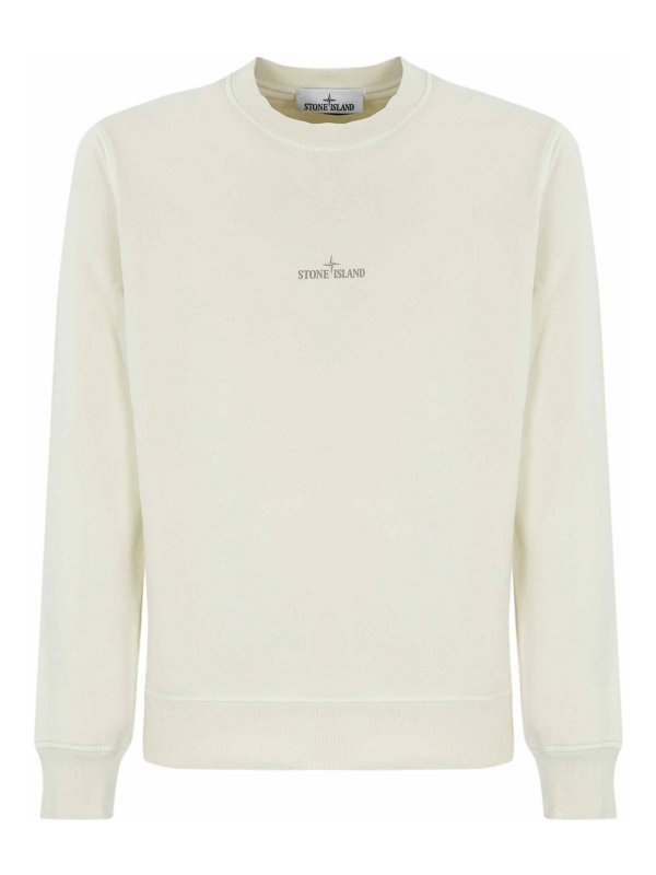 STONE ISLAND: Sweatshirts und Pullover - Sweatshirt - Weiß