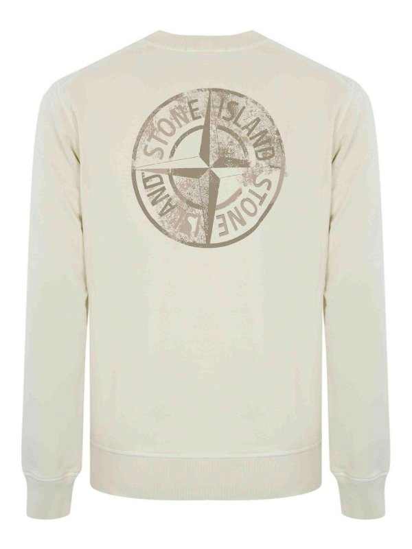 STONE ISLAND: Sweatshirts und Pullover online - Sweatshirt - Weiß