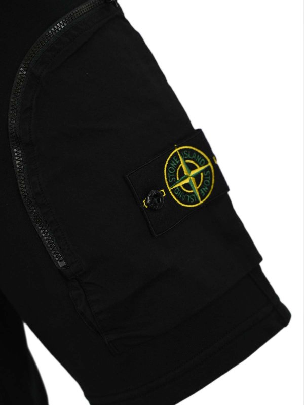 The Best Shops STONE ISLAND: Shorts - Short - Noir