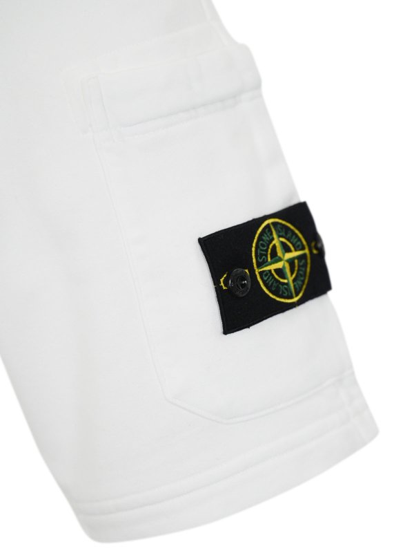The Best Shops STONE ISLAND: Hosen Shorts - Shorts - Weiß