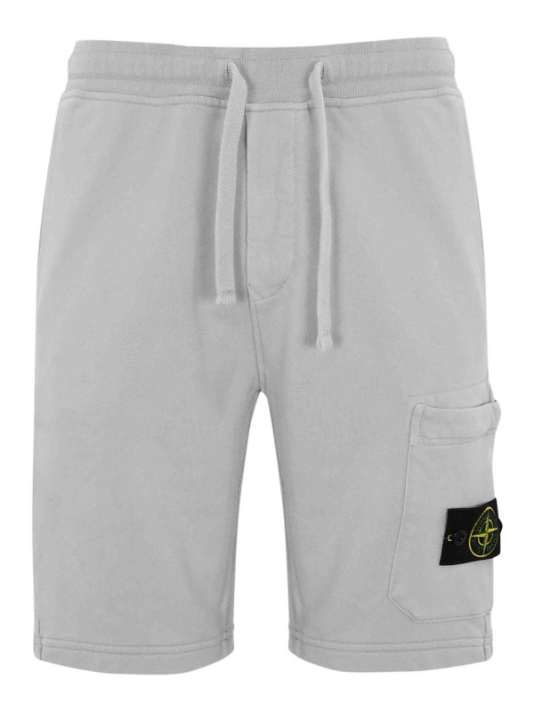 STONE ISLAND: トラウザーショーツ - ショートパンツ - グレー