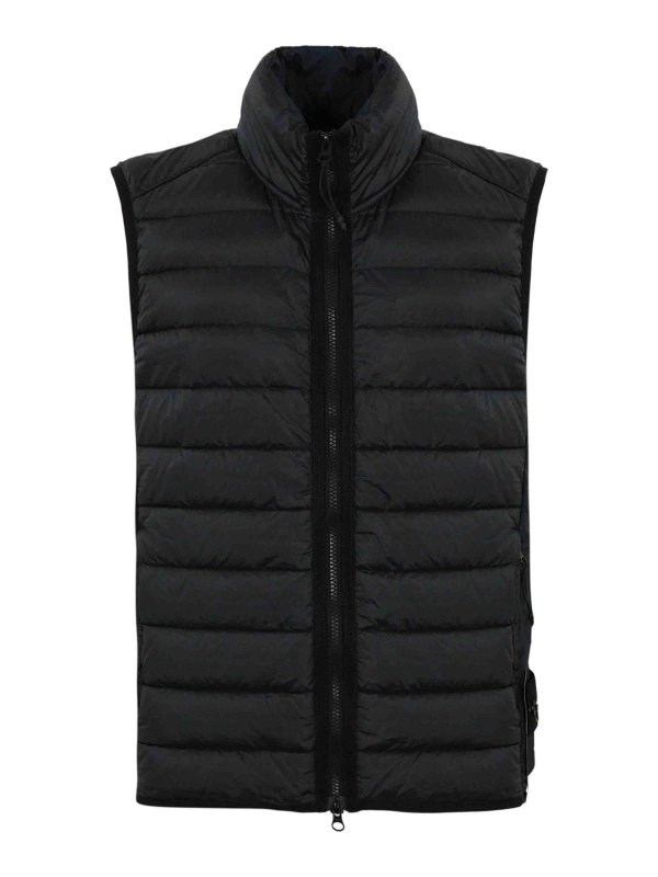 STONE ISLAND: Chalecos - Chaleco - Azul