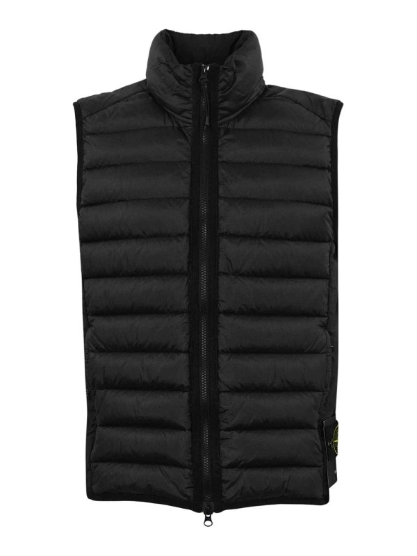 STONE ISLAND: Chalecos - Chaleco - Negro