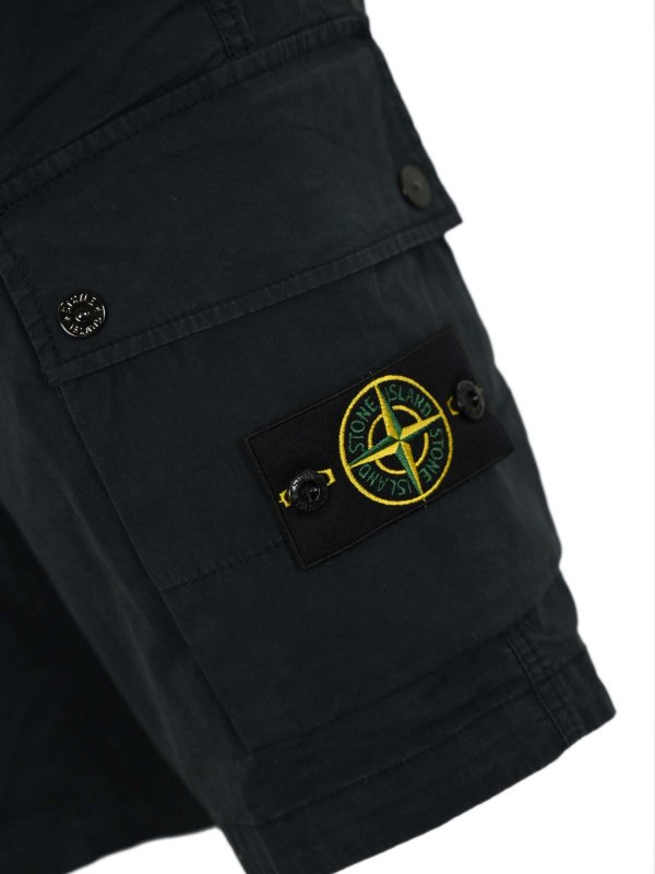 The Best Shops STONE ISLAND: Trousers Shorts - Bermuda L100011 Stretch Cotton Twill