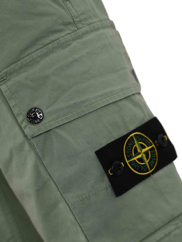 The Best Shops STONE ISLAND: トラウザーショーツ - ショートパンツ - ライトグリーン