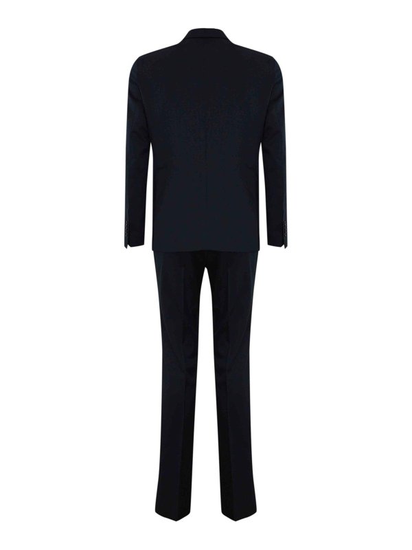 TAGLIATORE: formal suits online - Double-Breasted Suit In Navy Wool