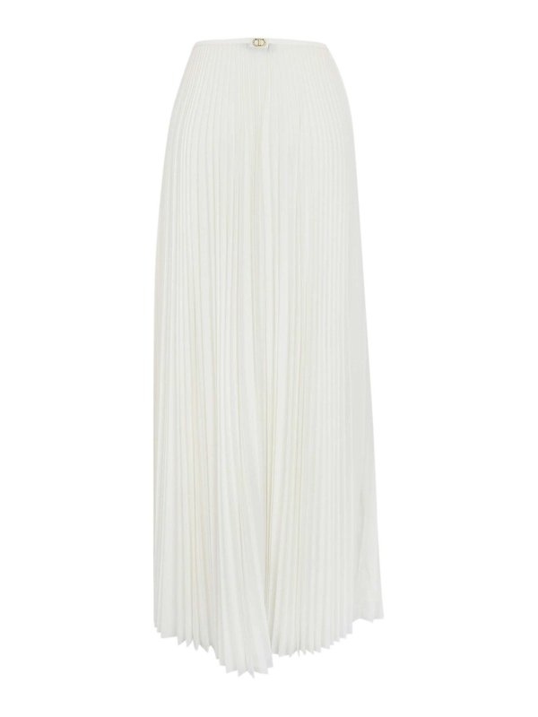 TWINSET: Knielange und Midi Röcke online - Midirock - Weiß