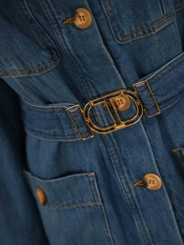 The Best Shops TWINSET: デニムジャケット - デニムジャケット - ミディアムウォッシュ