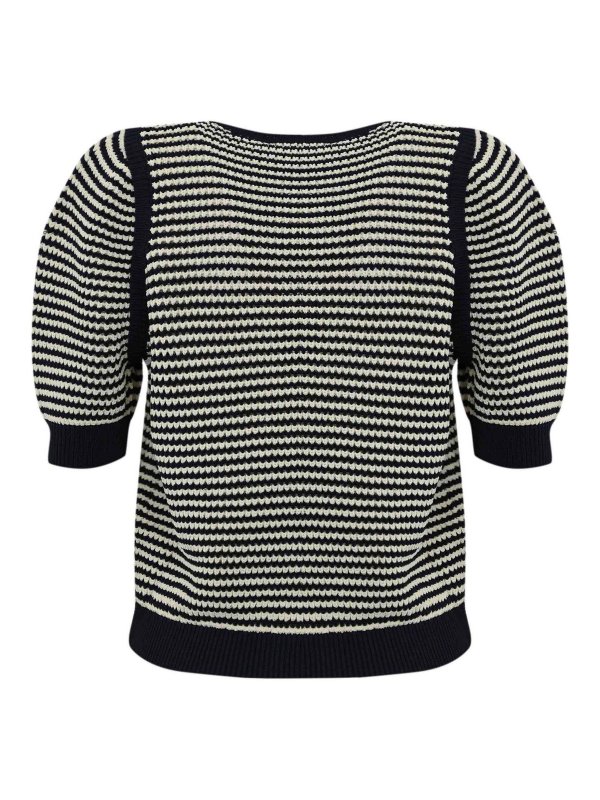 TWINSET: Strickpullover mit Rundhalsausschnitt online - Rundhalspullover - Schwarz