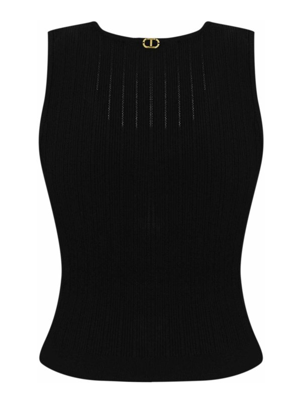 TWINSET: Tops y camisetas sin mangas online - Top - Negro