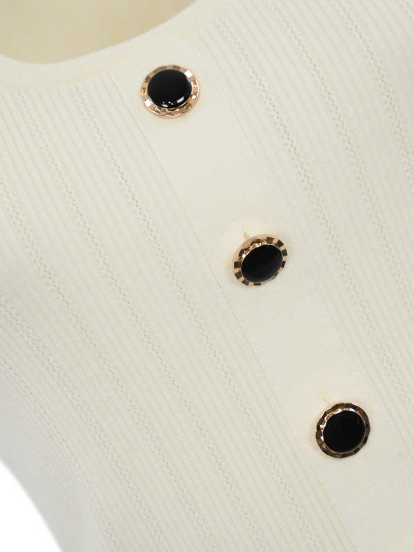 The Best Shops TWINSET: Tops y camisetas sin mangas - Top - Crema