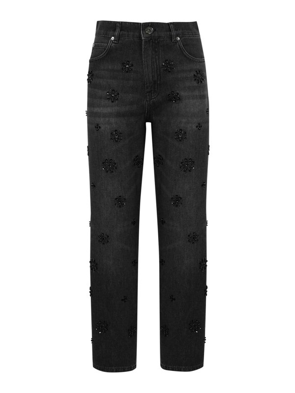 WEEKEND MAX MARA: bootcut jeans - Manetta Jeans In Denim With Sequins