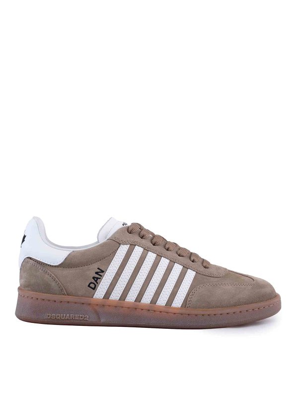 DSQUARED2: Chaussures de sport - Baskets - Beige