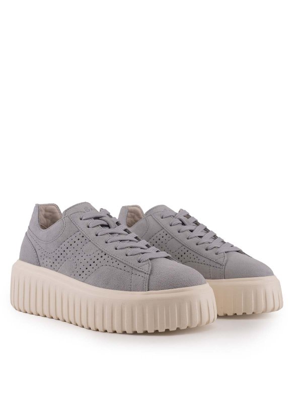 Sneaker Htripes H in pelle scamosciata shop online: HOGAN