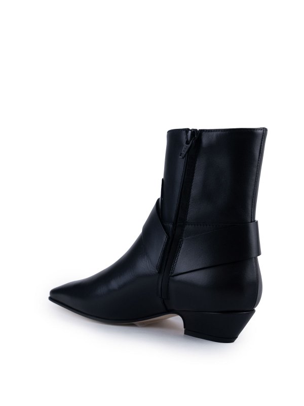 LIVIANA CONTI: ankle boots online - Leather Ankle Boot With Buckle