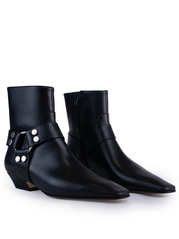 The Best Shops LIVIANA CONTI: ankle boots - Leather Ankle Boot With Buckle