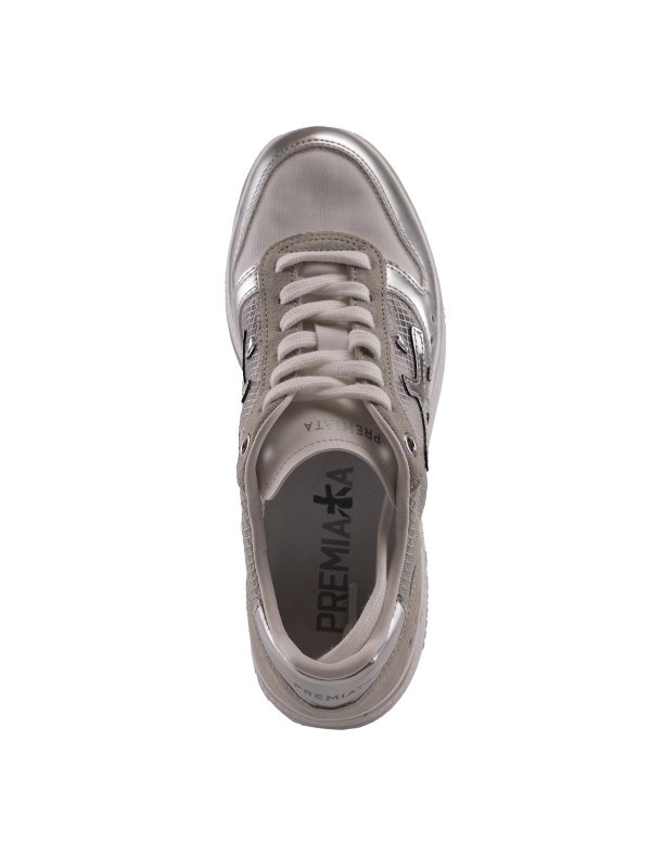 PREMIATA: Chaussures de sport online - Baskets - Argent