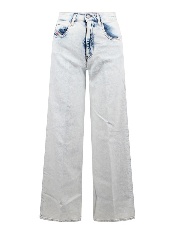 DIESEL: Bootcut - Bootcut Jeans - Blau