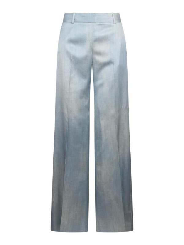 ERMANNO SCERVINO: カジュアルトラウザー - カジュアルパンツ - ブルー