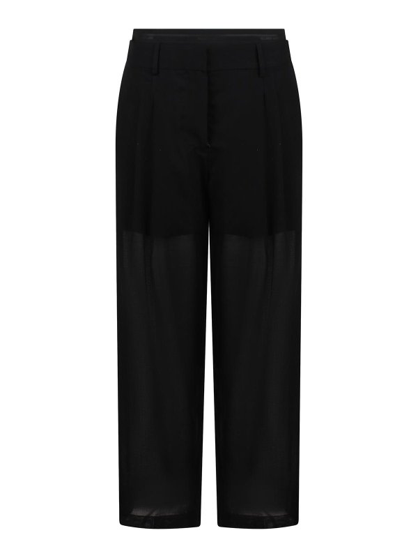 HELMUT LANG: Pantalons casual - Pantalons Décontractés - Noir